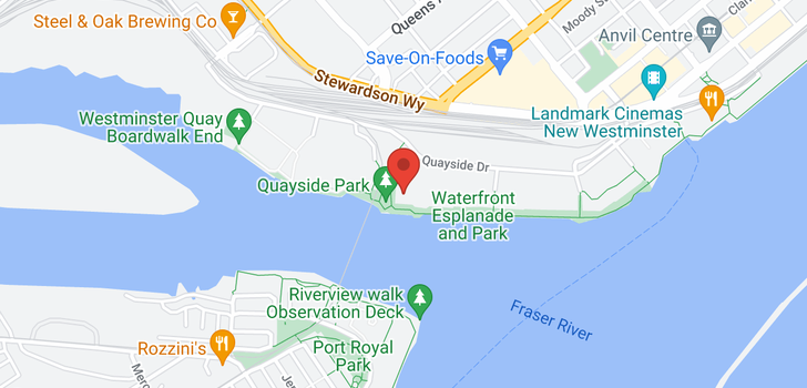map of 1901 1250 QUAYSIDE DRIVE